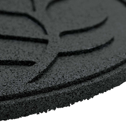 vidaXL Stepping Stone 6 pcs Black Ø 44 x 2 cm Rubber