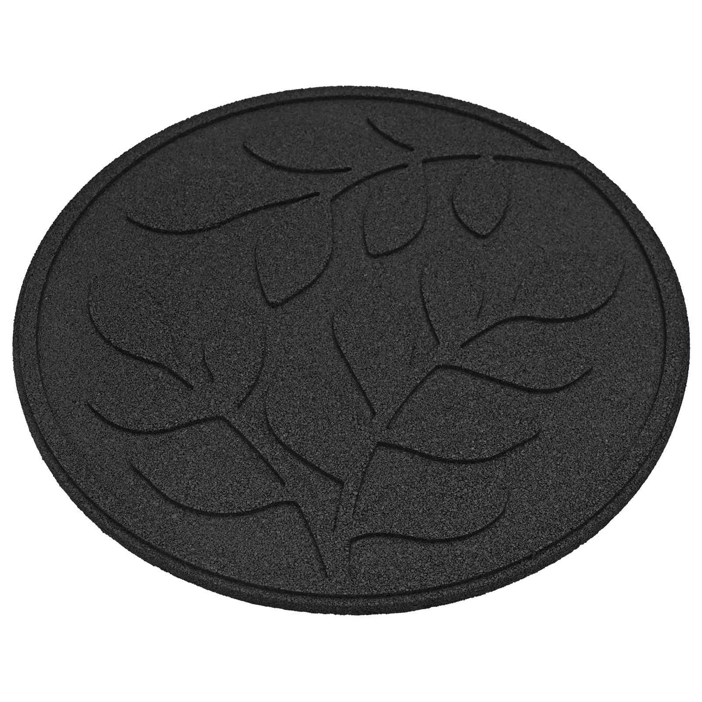 vidaXL Stepping Stone 6 pcs Black Ø 44 x 2 cm Rubber