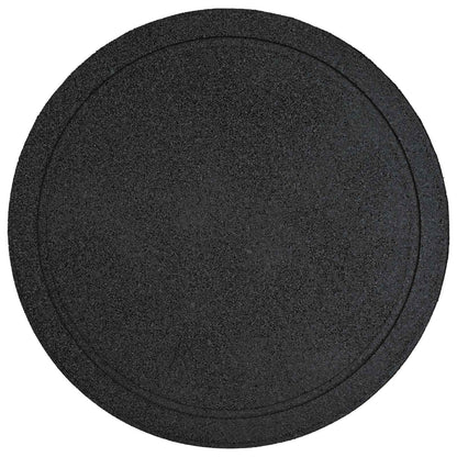 vidaXL Stepping Stone 6 pcs Black Ø 44 x 2 cm Rubber