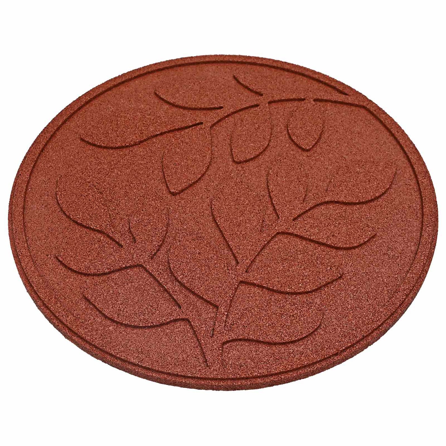 vidaXL Stepping Stone 6 pcs Red Ø 44 x 2 cm Rubber