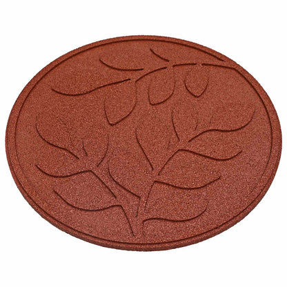 vidaXL Stepping Stone 6 pcs Red Ø 44 x 2 cm Rubber