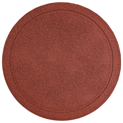 vidaXL Stepping Stone 6 pcs Red Ø 44 x 2 cm Rubber