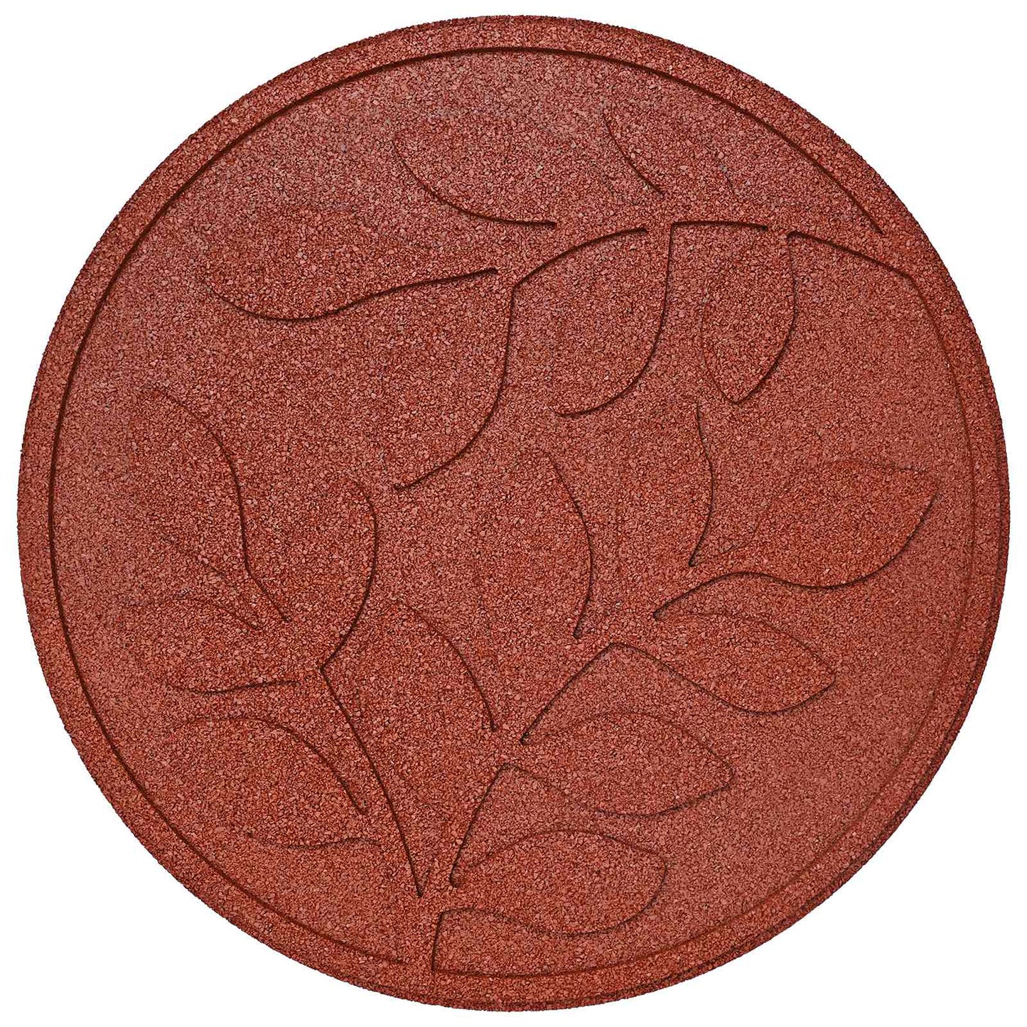vidaXL Stepping Stone 6 pcs Red Ø 44 x 2 cm Rubber