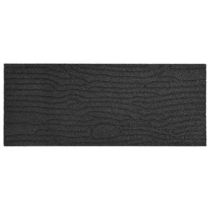 vidaXL Stepping Stone 6 pcs Black 60.5 x 25 x 2 cm Rubber