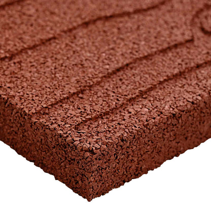 vidaXL Stepping Stone 6 pcs Red 60.5 x 25 x 2 cm Rubber