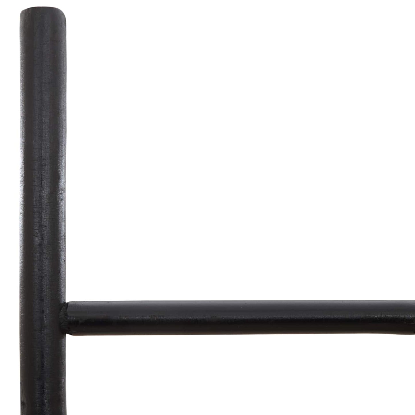vidaXL Blanket Ladder Black 50 x 190 cm Bamboo