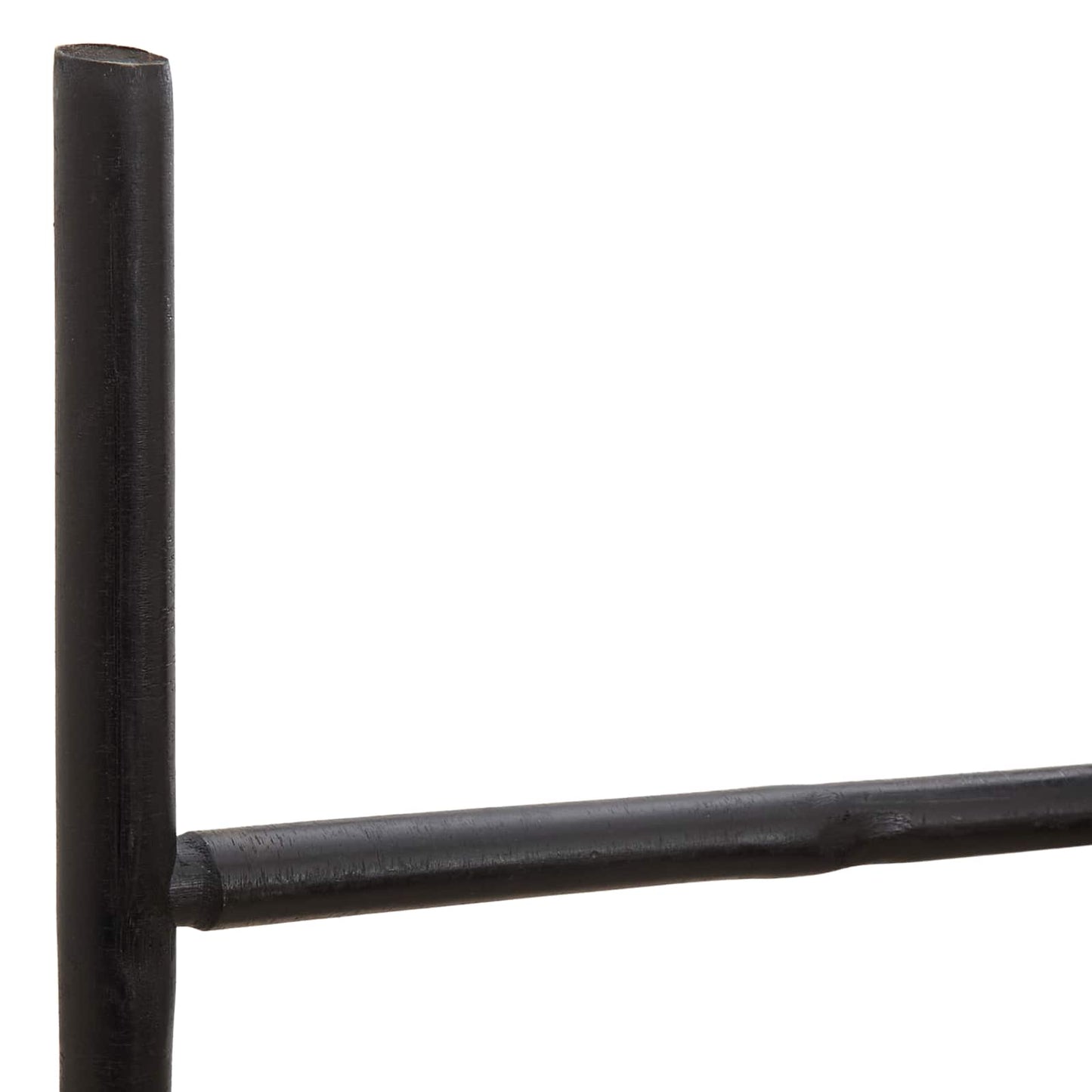 vidaXL Blanket Ladder Black 40 x 150 cm Bamboo