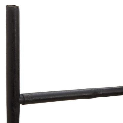 vidaXL Blanket Ladder Black 40 x 150 cm Bamboo