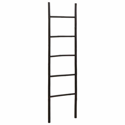 vidaXL Blanket Ladder Black 40 x 150 cm Bamboo