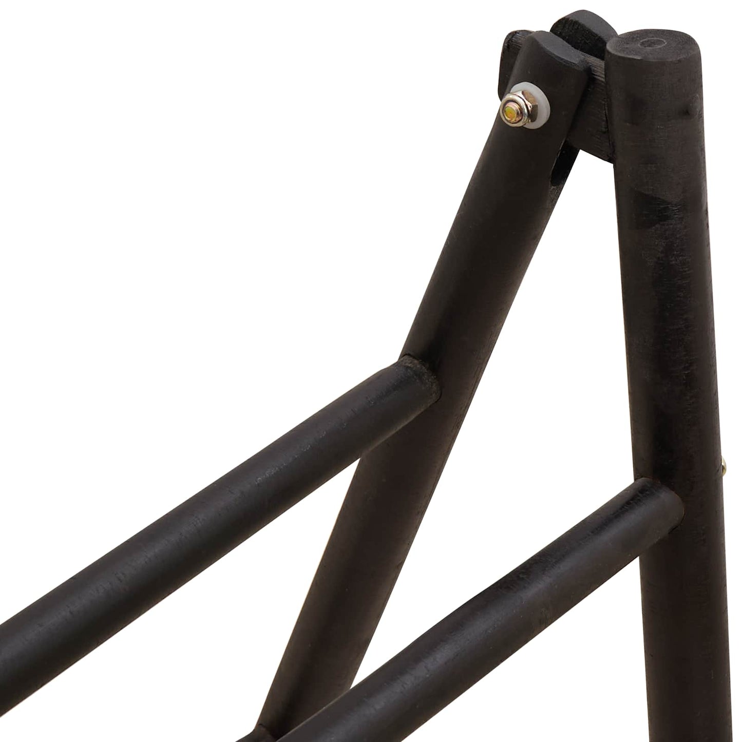 vidaXL Double-Sided Blanket Ladder Black 90 x 50 x 100 cm Bamboo
