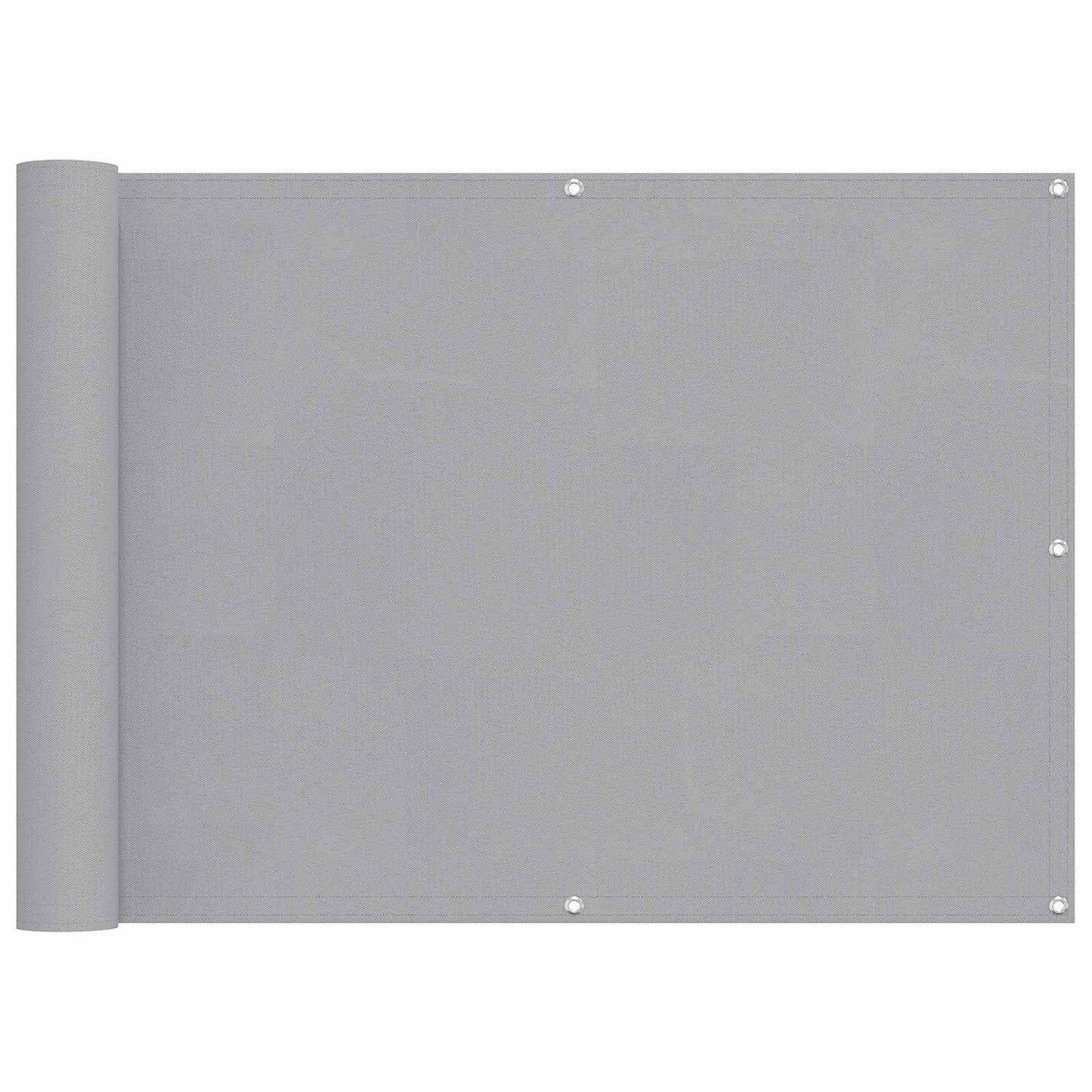 vidaXL Balcony Screen Light Grey 75 x 200 cm PU coated oxford alu