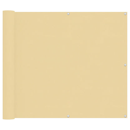 vidaXL Balcony Screen Sand 100 x 400 cm Oxford Fabric