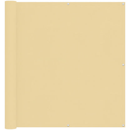 vidaXL Balcony Screen Sand 110 x 400 cm Oxford Fabric