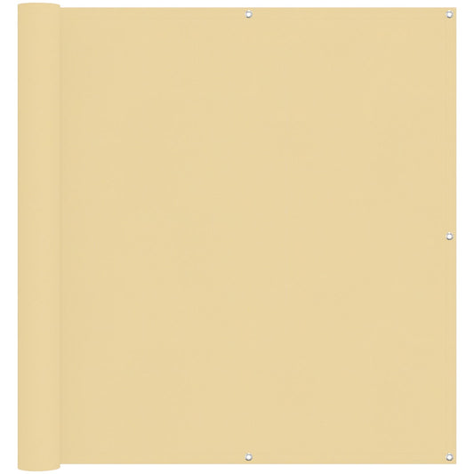 vidaXL Balcony Screen Sand 110 x 600 cm Oxford Fabric
