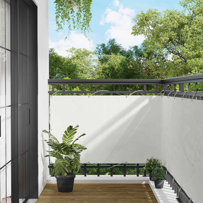 vidaXL Balcony Screen 90 x 200 cm PU coated oxford alu