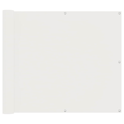 vidaXL Balcony Screen White 100 x 1000 cm Oxford Fabric