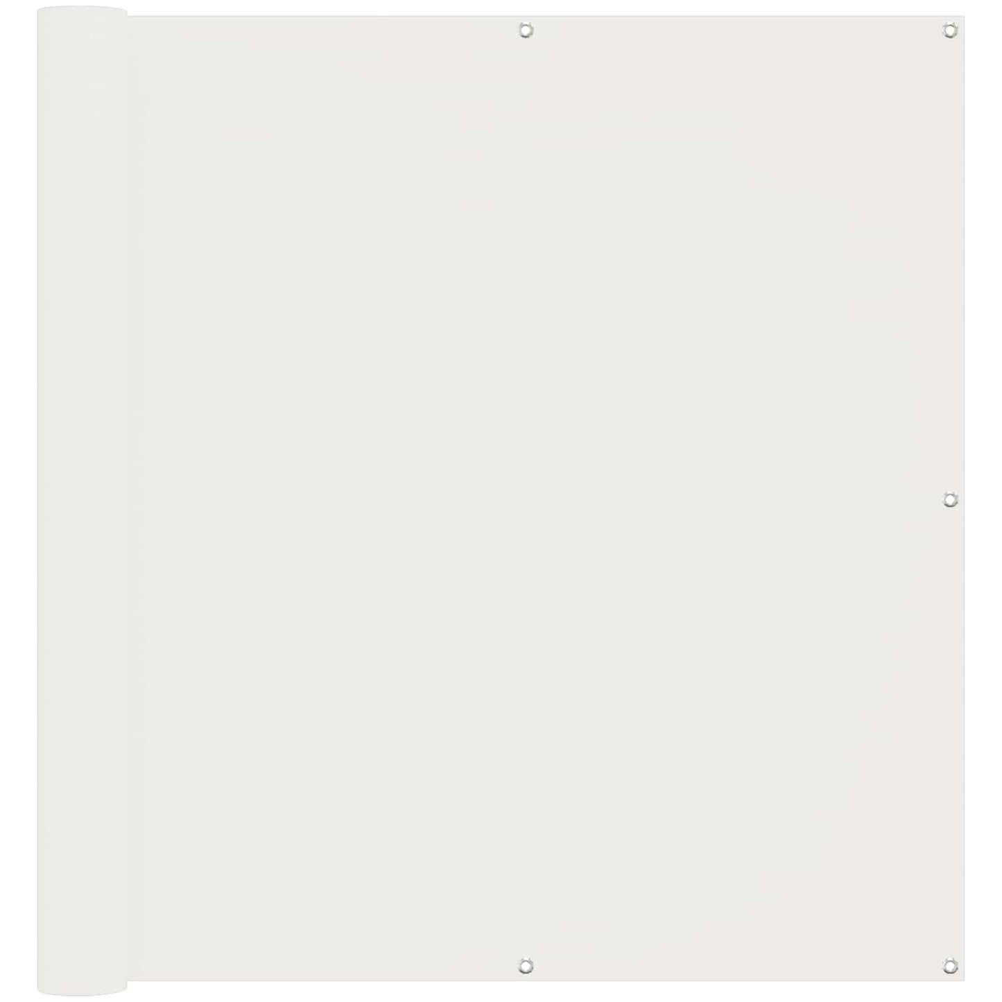 vidaXL Balcony Screen White 110 x 800 cm Oxford Fabric