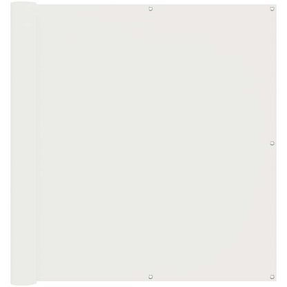 vidaXL Balcony Screen White 110 x 800 cm Oxford Fabric
