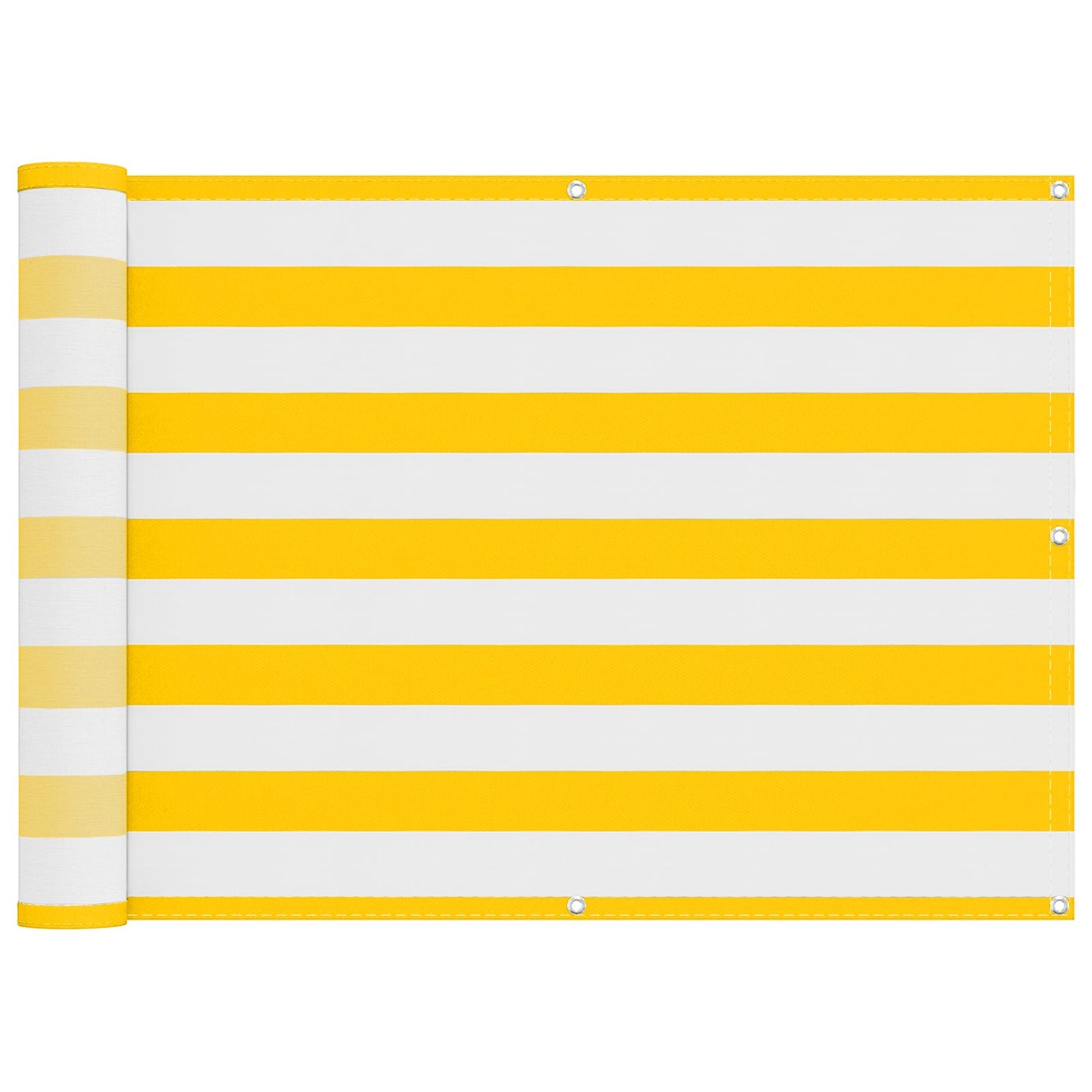 vidaXL Balcony Screen Yellow and White 75 x 200 cm