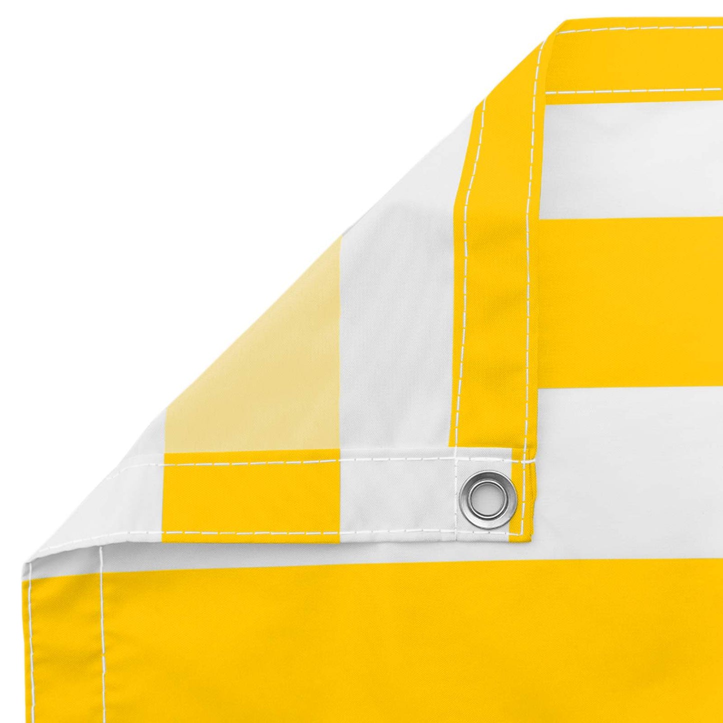 vidaXL Balcony Screen Yellow and White 100 x 400 cm Oxford Fabric