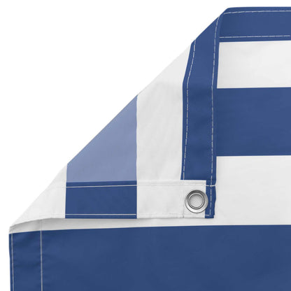 vidaXL Balcony Screen Blue and White 100 x 300 cm Oxford Fabric