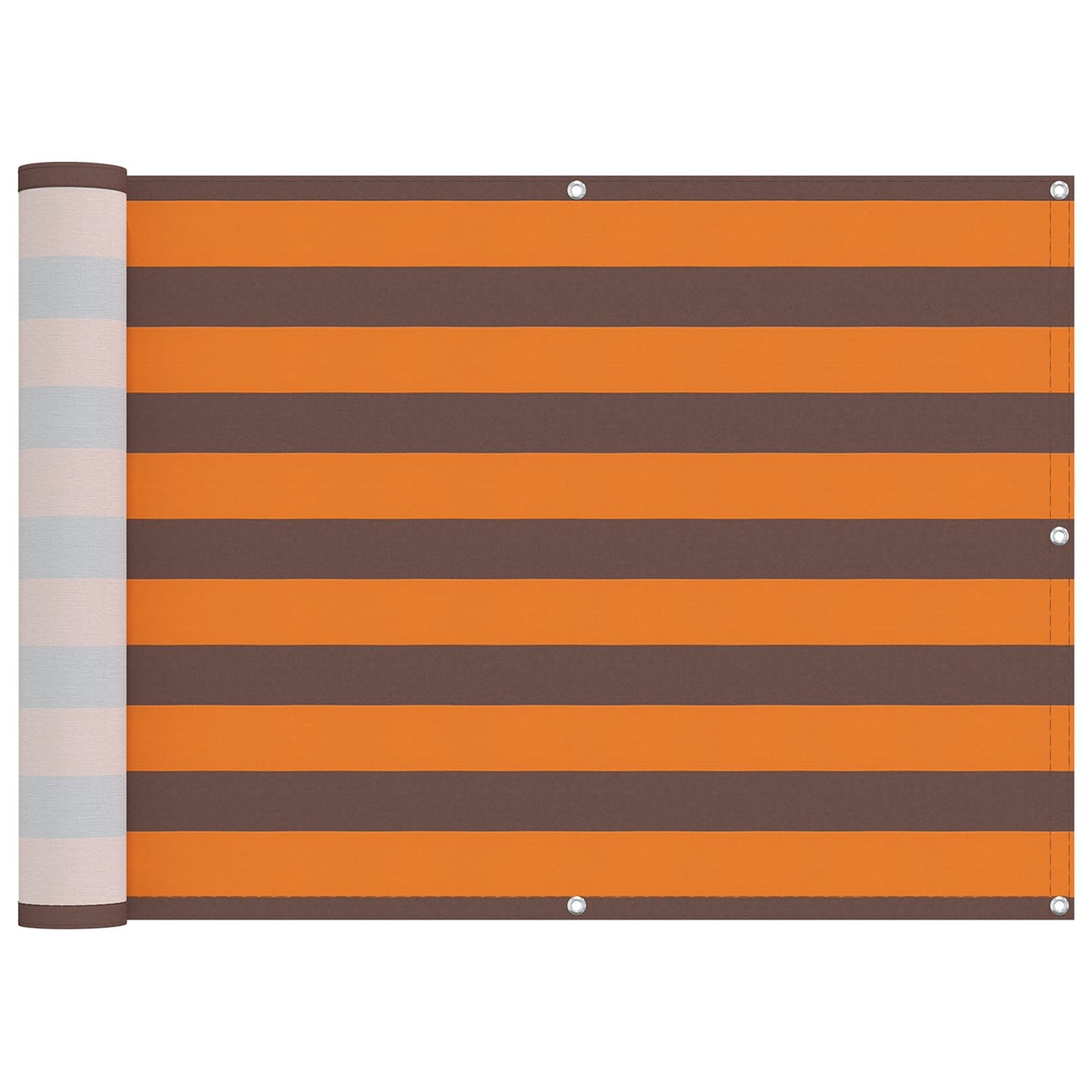 vidaXL Balcony Screen Orange and Brown 75 x 200 cm