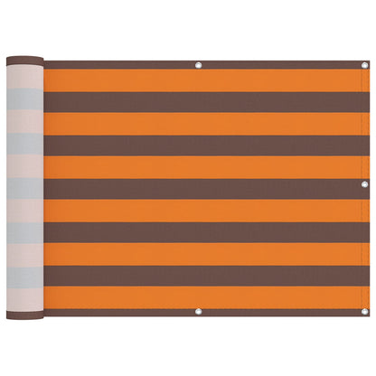 vidaXL Balcony Screen Orange and Brown 75 x 200 cm