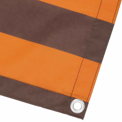 vidaXL Balcony Screen Orange and Brown 100 x 200 cm Oxford Fabric