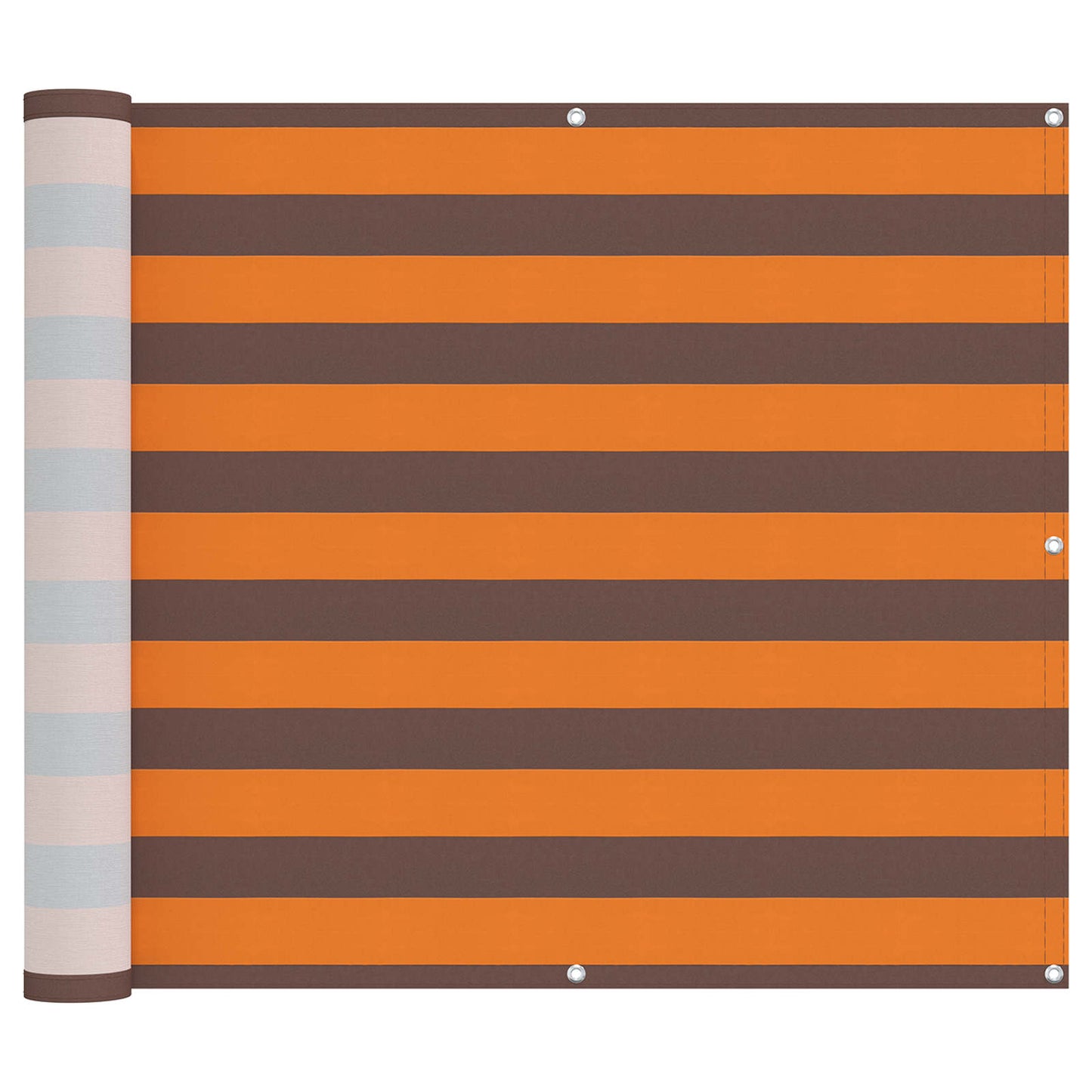 vidaXL Balcony Screen Orange and Brown 100 x 200 cm Oxford Fabric