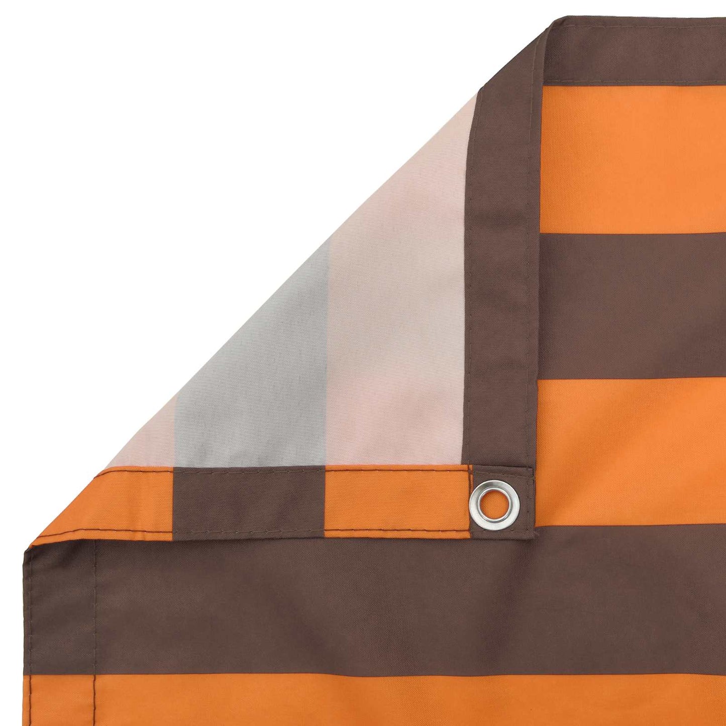 vidaXL Balcony Screen Orange and Brown 110 x 200 cm Oxford Fabric
