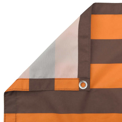 vidaXL Balcony Screen Orange and Brown 110 x 800 cm Oxford Fabric