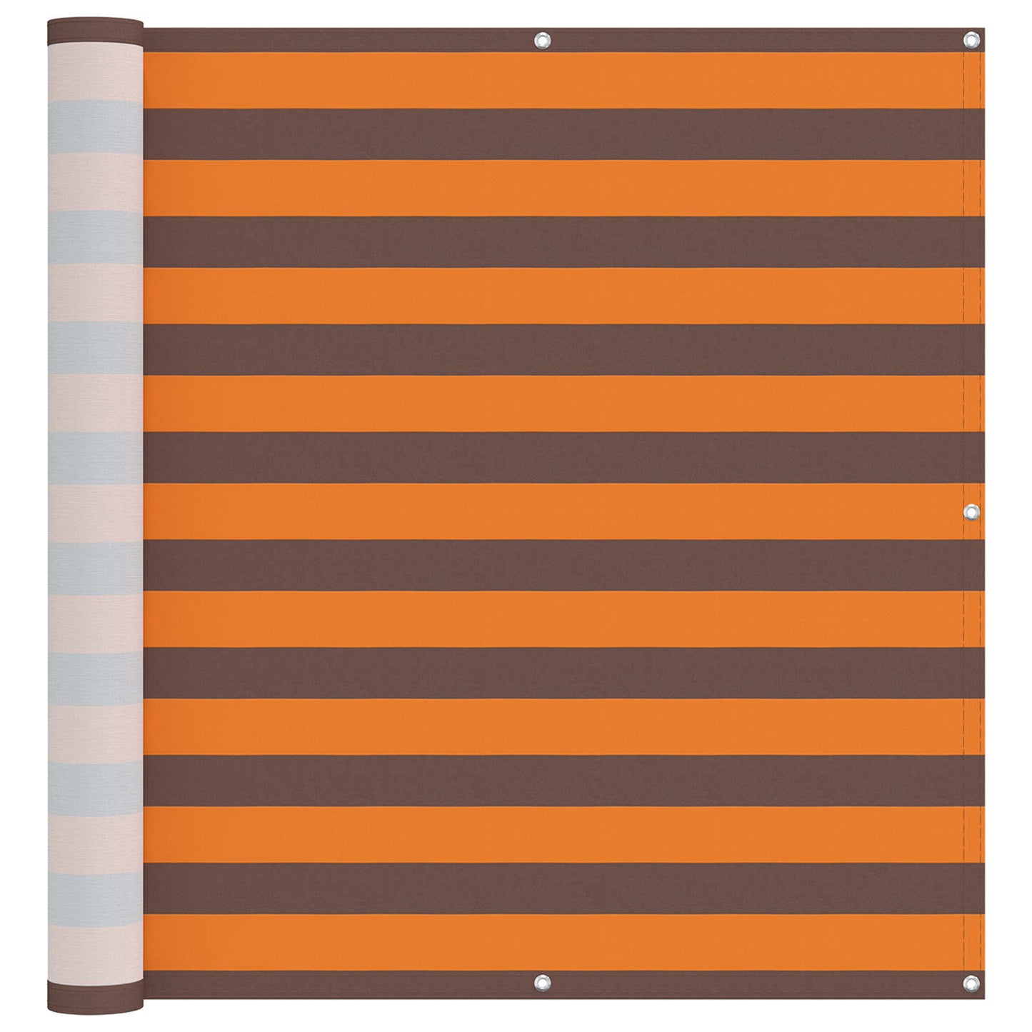 vidaXL Balcony Screen Orange and Brown 110 x 800 cm Oxford Fabric