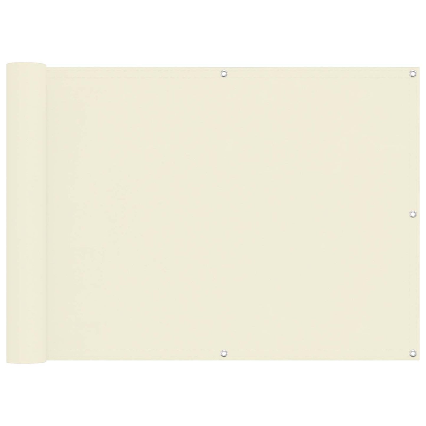 vidaXL Balcony Screen Cream 75 x 200 cm Oxford Fabric
