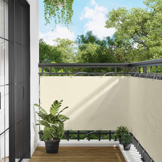 vidaXL Balcony Screen 90 x 200 cm PU coated oxford alu