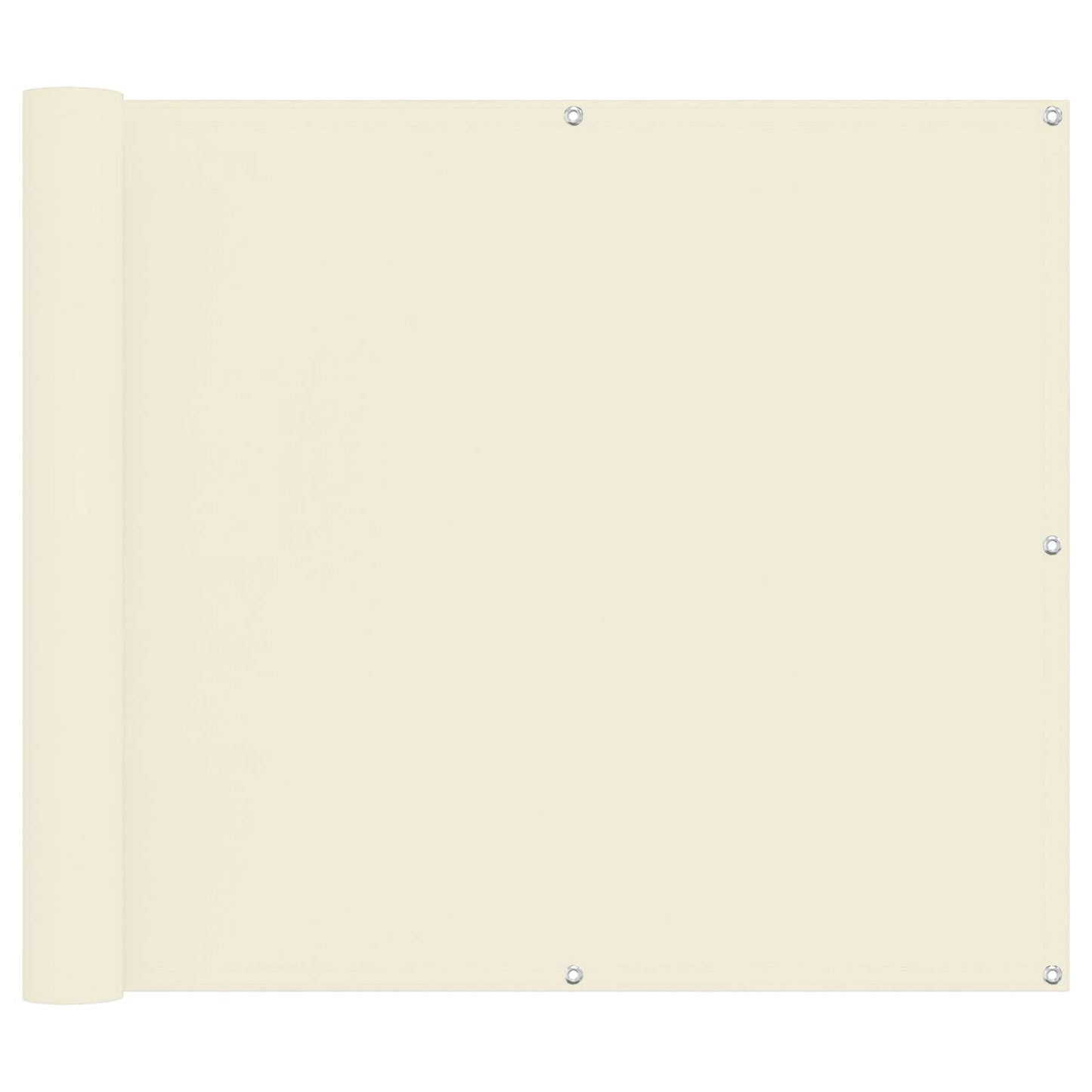 vidaXL Balcony Screen Cream 100 x 600 cm Oxford Fabric