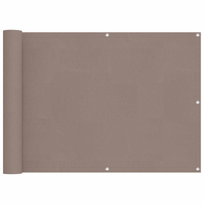 vidaXL Balcony Screen 75 x 200 cm PU coated oxford alu