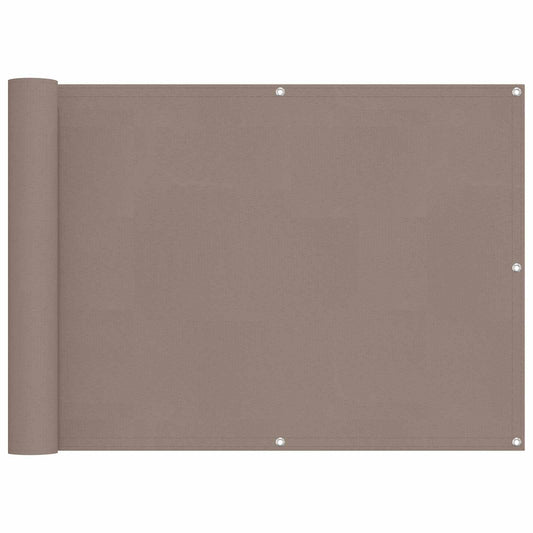 vidaXL Balcony Screen 75 x 200 cm PU coated oxford alu
