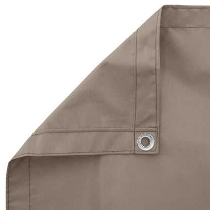 vidaXL Balcony Screen Taupe 100 x 500 cm Oxford Fabric