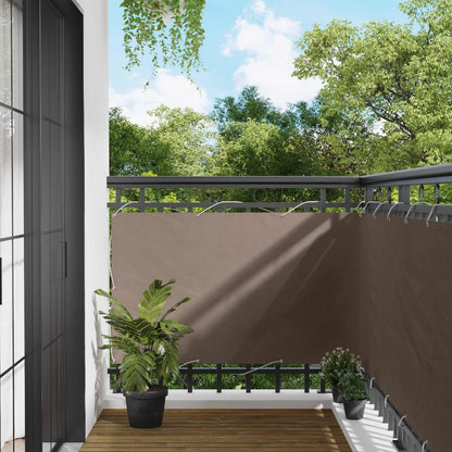 vidaXL Balcony Screen Taupe 100 x 500 cm Oxford Fabric