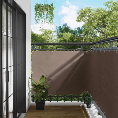 vidaXL Balcony Screen 120 x 200 cm PU coated oxford alu