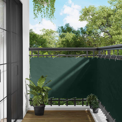 vidaXL Balcony Screen Dark Green 100 x 400 cm Oxford Fabric