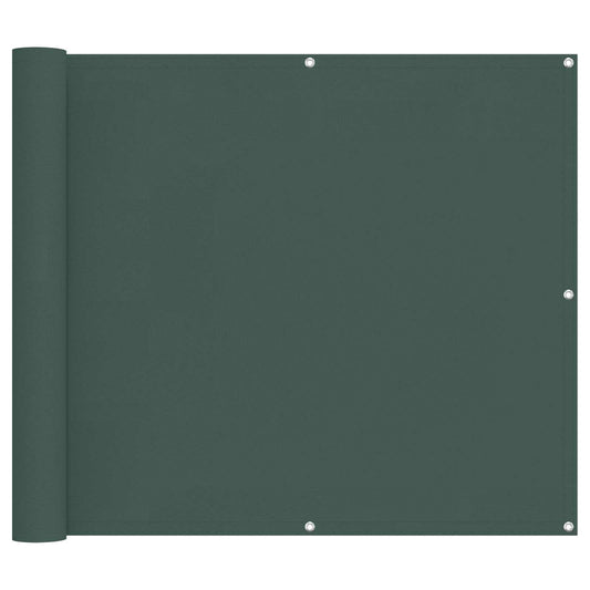 vidaXL Balcony Screen Dark Green 100 x 700 cm Oxford Fabric