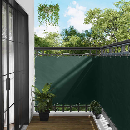 vidaXL Balcony Screen Dark Green 110 x 600 cm Oxford Fabric