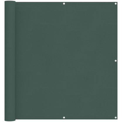 vidaXL Balcony Screen Dark Green 110 x 600 cm Oxford Fabric