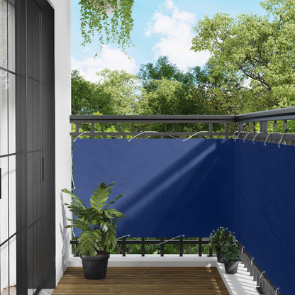 vidaXL Balcony Screen Blue 100 x 600 cm Oxford Fabric