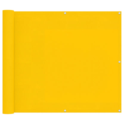 vidaXL Balcony Screen Yellow 100 x 200 cm Oxford Fabric