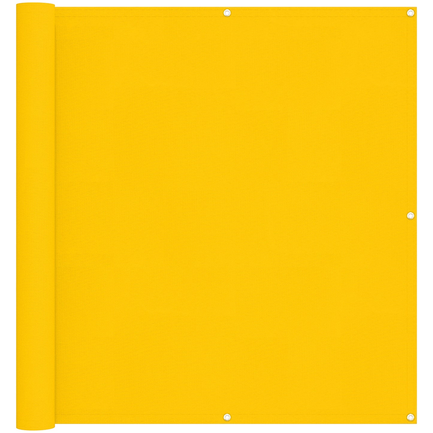 vidaXL Balcony Screen Yellow 120 x 200 cm Oxford Fabric