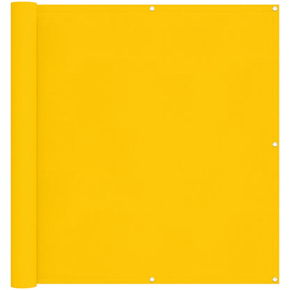 vidaXL Balcony Screen Yellow 120 x 200 cm Oxford Fabric