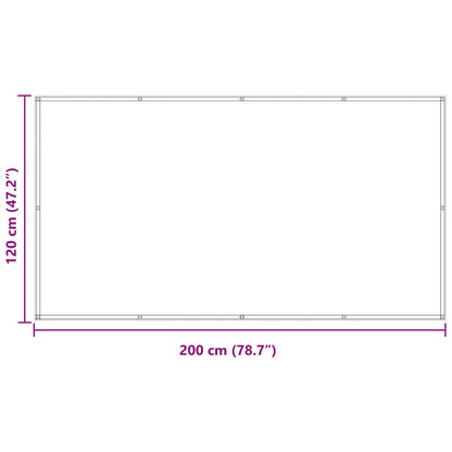 vidaXL Balcony Screen Yellow 120 x 200 cm Oxford Fabric