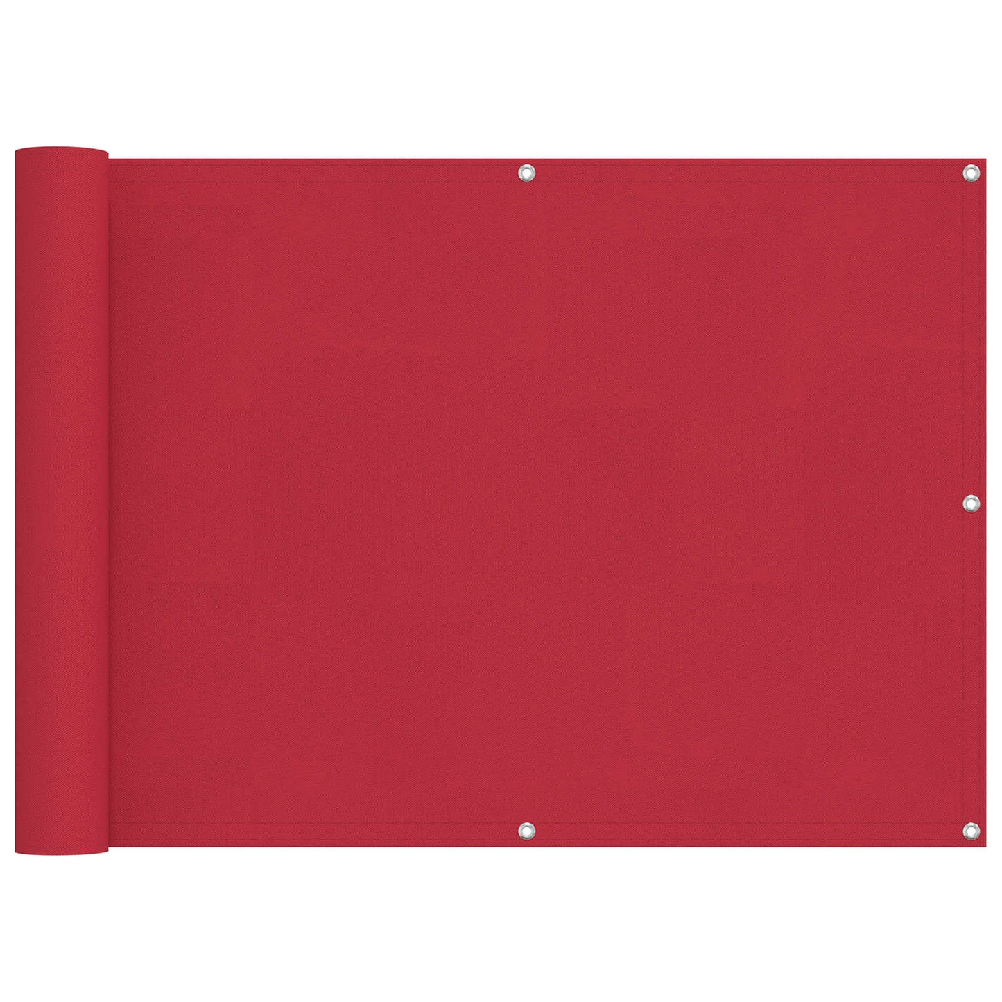 vidaXL Balcony Screen Red 75 x 200 cm PU coated oxford alu